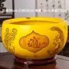 Adornos de Cornucopia Cerámica Jingdezhen Sala de Estar Entrada Acuario Decoración para Atraer Riqueza y Tesoro, Regalos de Inauguración de Casa y Apertura