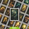 36 Piezas de Pegatinas de Sellos de Animales del Bosque Dorado Oscuro Retro para Diario, Papelería, Fundas de Teléfono, Decoración de Cuadernos y Venta al por Mayor Creativa