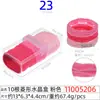 Cuerda para el pelo grande de rombo de 5 cm, anillo para el pelo, cuerda para el pelo de alto nivel, caja transparente de cristal rectangular para mujer, 20 cuerdas para la cabeza