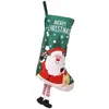 Novos itens de decoração de Natal transfronteiriços: meias fofas do Papai Noel, enfeites de árvore de Natal, sacolas de presente para crianças