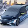 Protetor de Neve para Carro Transfronteiriço, Para-brisa Dianteiro Anti-Gelo e Anti-Neve, Protetor Solar, Para-brisa Espessado, Ímã Anticongelante, Protetor de Neve, Capa para Carro