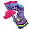 Celebridad de Internet Transfronteriza Populares Accesorios Infantiles Calcetines Personalizados de Moda Tendencia Dibujos Animados Calcetines de Pegaso Calcetines de Princesa para Niña Venta al por Mayor
