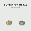 Botones Redondos Pequeños de Metal con Puntos y Mariposas para Camisas, Suéteres, Chaquetas, Cárdigans, Versátiles, Modernos, Botones para Coser a Mano