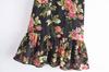 Ropa de Mujer Europea y Americana 2022 Nuevo Retro Francés Floral Pequeño Look Adelgazante Cola de Pez Falda Grande Vestido con Tirantes