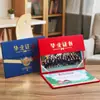 Certificado de Graduación Creativo de Jardín de Infancia de Cuero Rojo y Azul Se Puede Colocar en la Mesa con Fotos de 8 Pulgadas, Páginas Interiores Personalizadas e Impreso Zxwh