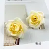 Simulación Mini Esquina Cabezas de Flores de Rosa DIY Tela de Seda Rosa Cabeza de Flor Falsa Adorno para el Cabello Horquilla Material de Flor Hogar Fotografía Pequeños Adornos