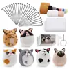 Kit de Fieltro de Lana DIY Transfronterizo Muñeco Shiba Inu Manual de Instrucciones en Inglés Kit de Materiales de Fieltro de Lana