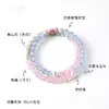 Pulsera de Doble Círculo Rosa Rosa Nueva Estilo Chino de Alta Gama con Diseño Exquisito, Joyería de Lujo Ligero para Mujer de Productos Culturales y Creativos de la Montaña Wutai