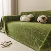 Tecido para capa de sofá de chenille, adequado para todas as estações, antiderrapante, anti-arranhão de gato, capa de manta universal totalmente inclusiva para sofá