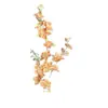Flores Artificiais de Casamento Cor Laranja, Flores de Seda para Arranjos de Casamento, Decorações para Banquete de Noivado, Arranjos de Flores para Corredor de Salão de Casamento, Decorações de Fundo