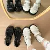 Sapatos Pequenos de Couro para Meninas 2026 Primavera e Outono Novos Mocassins Estilo Mary Jane Princesa com Laço para Crianças Maiores Roupa de Performance