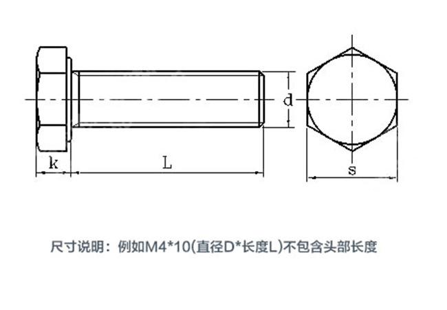 不锈钢外六角螺丝1