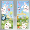 Adesivos Estáticos de Ovos de Páscoa de Coelho Transfronteiriços Atacado Novos Adesivos de Ovos de Páscoa de Coelho Transfronteiriços Adesivos Decorativos para Janela de Quarto