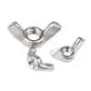 Tuerca de Brida de Acero Inoxidable, Tapa de Tornillo Acolchada Antiaflojamiento, Tuerca Hexagonal, Tuerca Hexagonal, Tuerca de Bloqueo Automático, Tuerca Mariposa