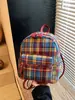 Mochila Mini Multifuncional de Moda Estilo Coreano para Otoño e Invierno para Mujeres 2026 Nueva Mochila de Cuadros de Nicho Bolso Pequeño