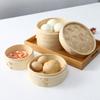 Vapor de Bambu Tecido à Mão Zhongfa Vaporizador de Três Camadas Pães Cozidos no Vapor Pães Cozidos no Vapor Utensílios de Cozinha Domésticos Atacado