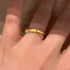 Anillo de Estrella Cruzado de Doble Capa Cepillado Dorado para Mujer Diseño Nicho Exquisito Anillo Retro para Dedo Índice 2025 Nuevo Estilo Caliente