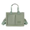 Bolsa de Lona Transfronteiriça Bolsa de Ombro Transversal Feminina Maleta Portátil para Comutador de Negócios Bolsa para Documentos A4 Bolsa de Maquiagem para Estudantes