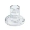Candelabro en forma de T de cristal transparente de estilo europeo, adornos para bodas, decoración de mesa de comedor.