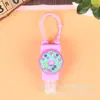 Desinfectante de Manos en Gel Portátil para Niños Tamaño Viaje Dibujo Animado Lindo Trapecio Sin Agua Funda de Goma Suave Doble Cara