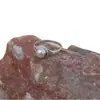 El anillo de cobre blanco de ensueño más vendido de HuaJie Temu para mujer, exquisito anillo de perla barroca, elegante diseño vintage delicado