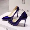 Tacones Altos de Punta Fina Versátiles con Corte Lateral en Gamuza Negra para Mujer, Elegantes Zapatos de Salón Stiletto de Suela Roja