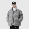 Chaqueta acolchada de algodón de moda invierno para hombre nueva engrosada a prueba de frío cuello alto ropa tipo pan estilo coreano holgada chaqueta acolchada de algodón abrigo de moda