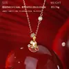 Colar Original de Prata Pura S999 com Pingente Pequeno Cavalo Peixe Koi Círculo, Brincos do Ano Zodiacal, Pulseira de Luxo Leve, Joias Exquisitas Venda por Atacado