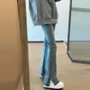 Calça Flare Feminina 2025 Novo Estilo Popular Este Ano Calça Flare Petite Emagrecedora Jeans Boca de Sino Outono Inverno