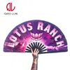Ventilador de anillo estilo europeo y americano hecho en fábrica, abanico de estilo chino kung fu, abanico de promoción publicitaria a muestra de imagen, venta al por mayor