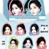 Gato Celebrito Cabeza Grande Pata de Gato Apretable Encanto Ciervo Blanco Jiu Jingyi Song Yuqi Zhao Lusi PVC Soporte para Ventilador Adorno Alivio del Estrés