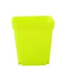 Macetas cuadradas mini pequeñas para suculentas, macetas de plástico de alta calidad, macetas pequeñas de resina coloridas simples para plántulas flores al por mayor