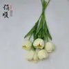 Flor de Tulipán Artificial Tallo Único Flor Artificial Uso Comercial Sala de Estar Planta Verde Decoración Accesorio de Escritorio