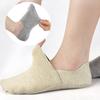 Calcetines de cachemir y seda de caña baja para otoño e invierno, suaves, alta elasticidad en el talón, silicona antideslizante, cálidos, a prueba de frío, invisibles, color liso, tipo calcetín de barco