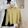 Camiseta Base de Mascota para Niños Otoño e Invierno Niños y Niñas de Bebé Cuello Semi-alto Cálido Top Camiseta Elástica Versátil Estilo Coreano para Niños