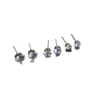 Pendientes de Zirconia de Seis Garras Estilo Ins, Unisex, Tachuelas Súper Brillantes, Adecuados para Perforaciones de Oreja, Pendientes de Diamante Brillantes Versátiles Más Vendidos al por Mayor