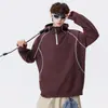 Moletom NASA SOBRE Primavera e Outono com Gola Henley para Homens, Adolescentes, Alunos do Ensino Fundamental e Médio, Camiseta Elegante de Manga Longa