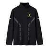 Sudadera de manga larga con cuello alto medio Derong Camiseta para hombre Otoño e Invierno Versátil Moderna Casual Sudadera con Chaqueta como Capa Base