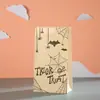 Sacos para Embalagem de Presente com Tema de Halloween, Sacos Planos, Sacos Dobráveis, Sacos de Papel Kraft, Sacos para Doces, Sacos para Alimentos, Abóbora Fantasma