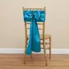 Suprimentos para Casamento: Fitas de Cetim Seladas nas Bordas, Flores Decorativas Verdes e Roxas para Encosto de Cadeira, Capas Elásticas para Cadeira, Laços