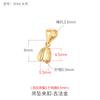 Colgante Hebilla Cabeza Plata Esterlina 925 Botón Clip Semilla de Melón Hebilla Colgante de Cristal Esmeralda Accesorios de Plata Esterlina Colgante Hebilla para Joyería DIY