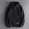 Sudaderas con Capucha para Niños Primavera y Otoño, Camisas Estilo Coreano, Nuevas Sudaderas con Capucha de Cuello Medio Abierto para Hombre, Sudaderas Juveniles de Estilo Japonés Modernas