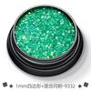 Brillo cuádruple de 1 mm transfronterizo mezclado para joyería de uñas, lentejuelas ultrafinas, brillo mágico, materiales DIY hechos a mano para epoxi
