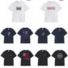 Camiseta de Algodón Pesado Moda Americana Transfronteriza Estampado de Letras Supreme Cuello Redondo Manga Corta Unisex Holgada Casual para Hombres y Mujeres