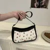 Bolso de Hombro Estampado Fresco y Artístico de Principios de Otoño Nuevo para Mujer 2025 Bolso para Mujer Estilo Coreano Bolso Cruzado para el Trabajo Bolso de Axila