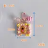 Llavero Portafotos Capibara Colgante de Cadena para Mochila de Resina Regalo para Estudiante Muñeca Llave de Coche Sanación