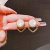 Pendientes de plata s925 con forma de ojo de gato, estilo francés retro, sencillos, de alta moda, estilo femenino, elegantes, geométricos.