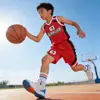 Conjunto de Uniforme de Baloncesto Infantil, Uniformes de Equipo de Baloncesto de Secado Rápido Personalizados para Estudiantes de Primaria, Niños y Niñas