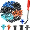 180 Peças de Clips Automotivos para Para-lamas em 6 Tamanhos, Conjunto de Fixação para Capô do Motor, Conjunto de Clips Plásticos para Carro