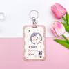 Tarjetero de encaje creativo para campus, funda protectora para tarjetas bancarias, tarjetas de identificación, tarjetas de comida para estudiantes, control de acceso a la sala de tarjetas, cordón